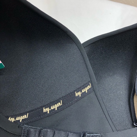 Kindly Yours Women's So Comfy Lightly Lined Micro Wire-Free Black Bra XL - Picture 8 of 13